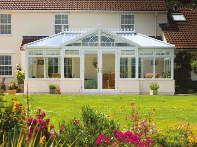 Outdoor shot of a Leekes conservatory