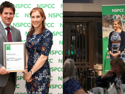 Leekes win the NSPCC Childhood champion award