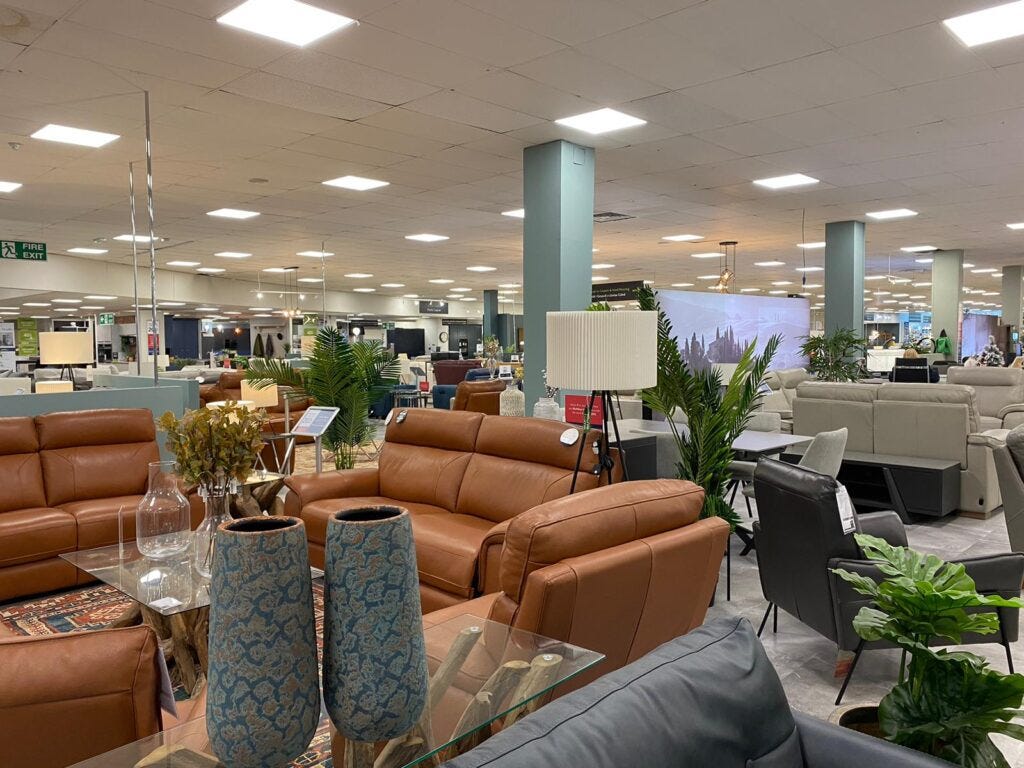 new look cross hands store furniture floor