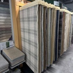 in store flooring display