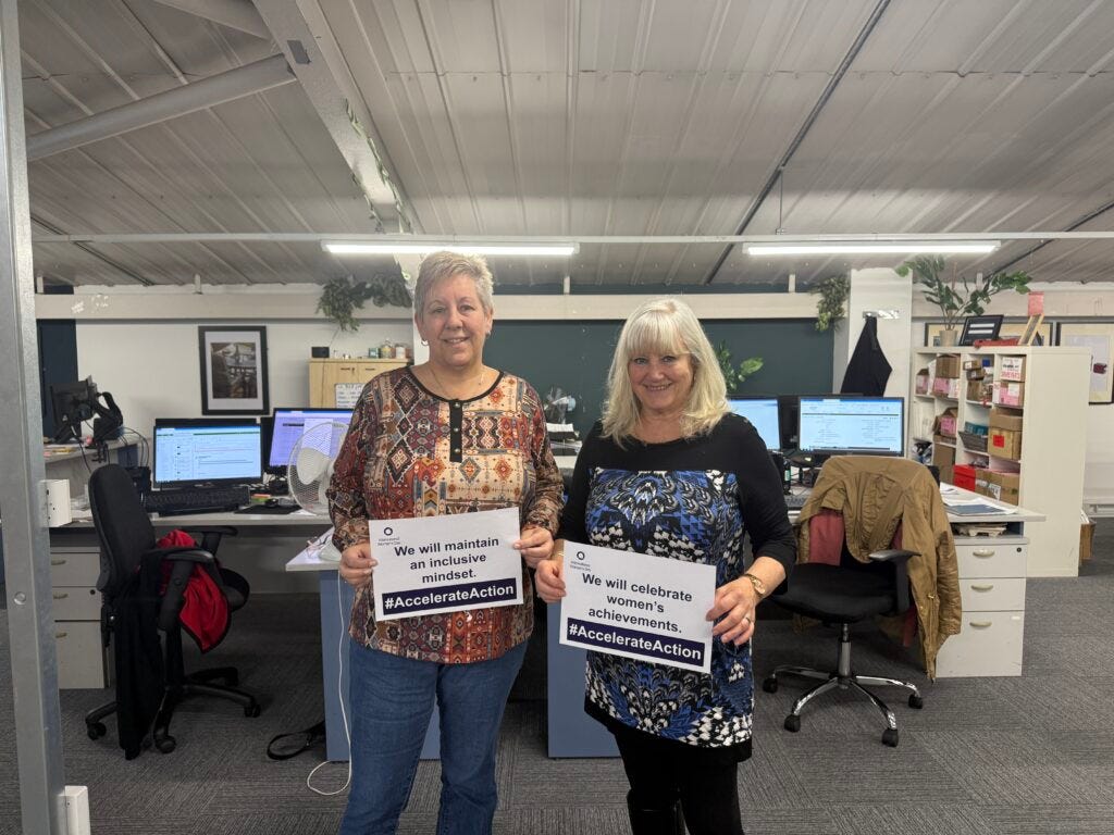 Leekes team celebrating promoting accelerate action movement