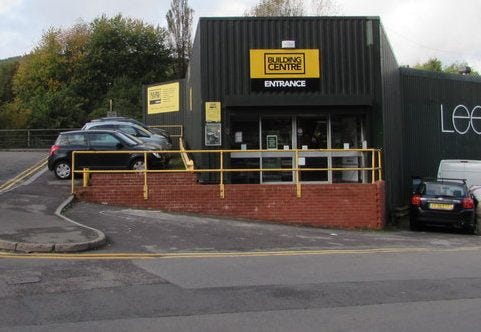 Exterior of the Building Centre in Tonypandy