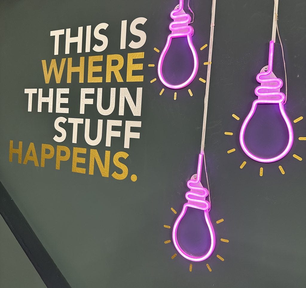 Inspirational messaging in the office