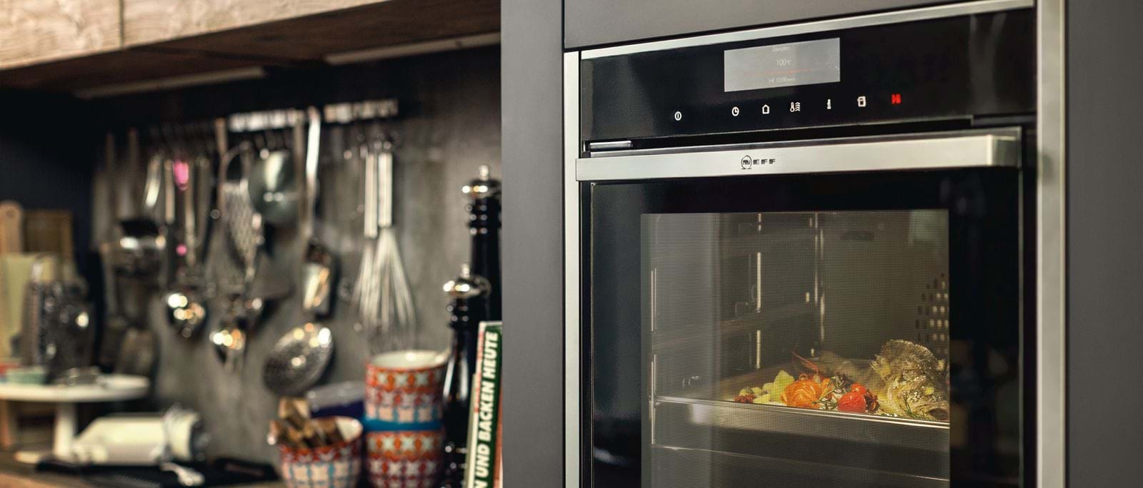 Slide and shop hide double ovens