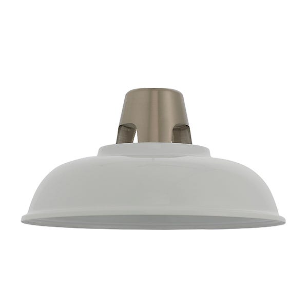 Endon Henley Easy Fit Pendant Shade, Vintage White