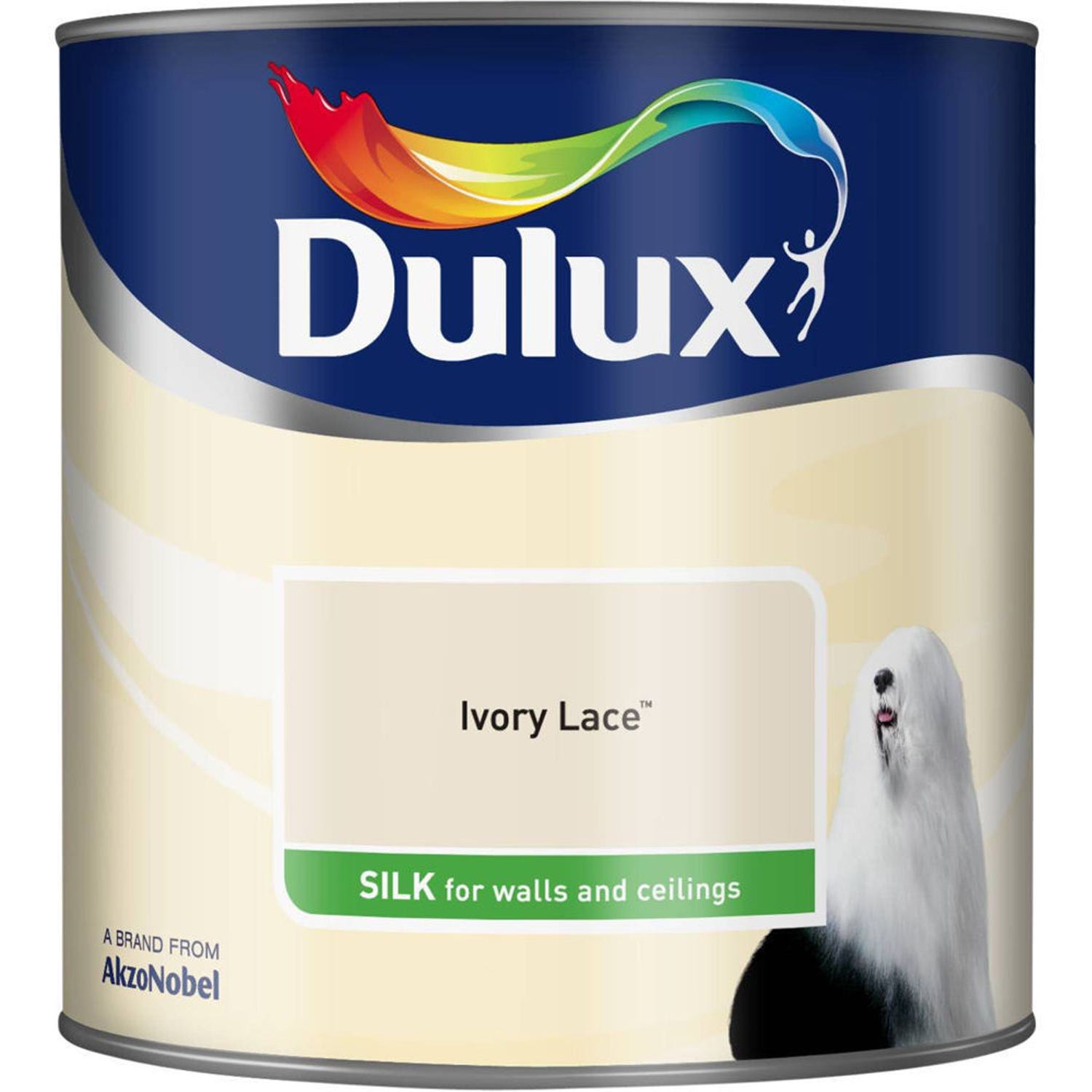 Dulux Silk Emulsion Paint, 2.5L, Ivory Lace