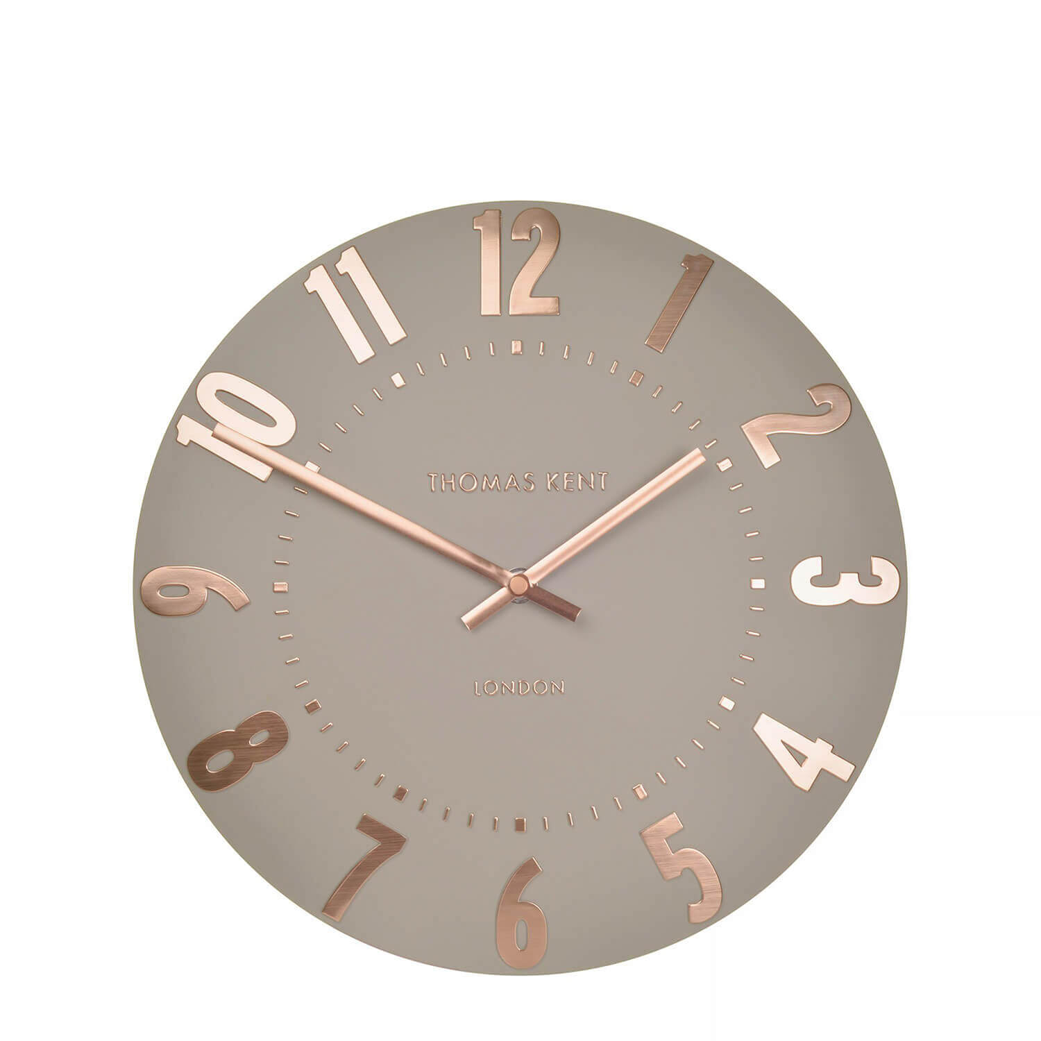 Thomas Kent Mulberry Wall Clock , 12", Rose Gold