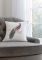 Laura Ashley Peacock Beaded Cushion, Duck Egg