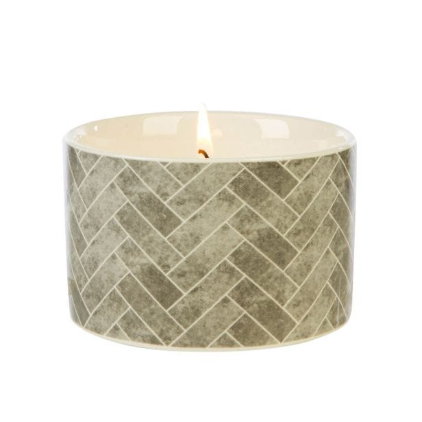 Fired Earth Ceramic Candle, Earl Grey & Vetivert, Medium