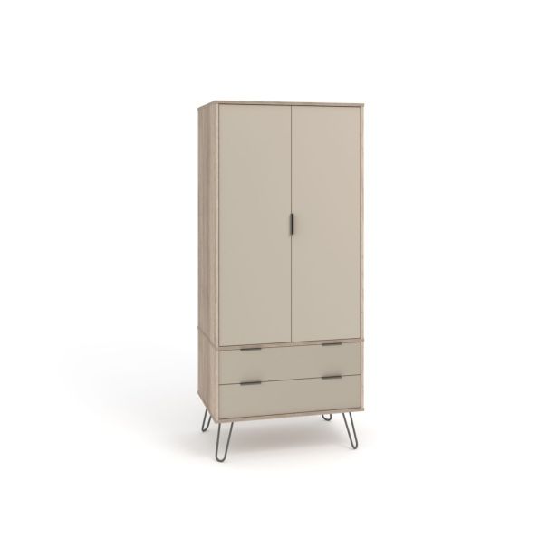 Casa Alden 2 Door Wardrobe, Driftwood