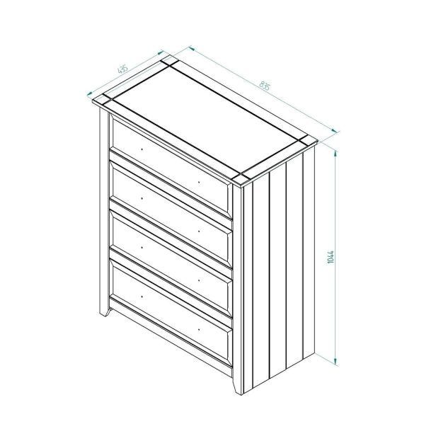 Casa Clement 4 Drawer Chest