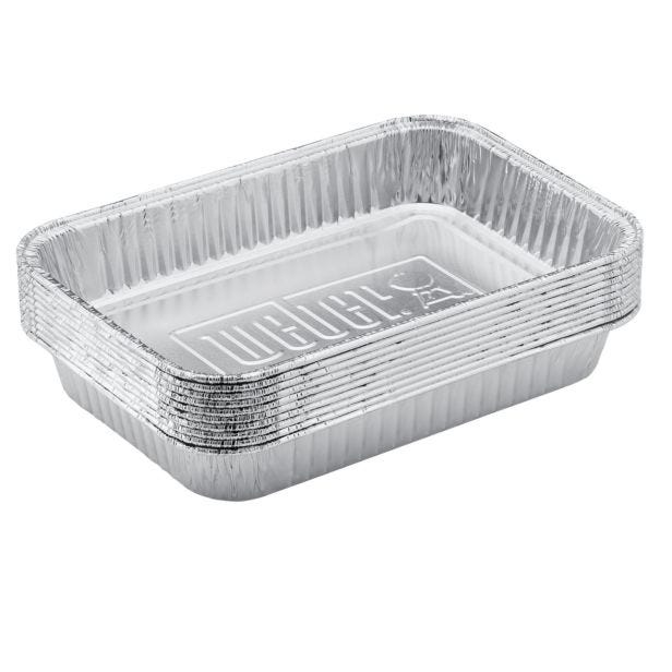 Weber Drip Pans, Small, Silver