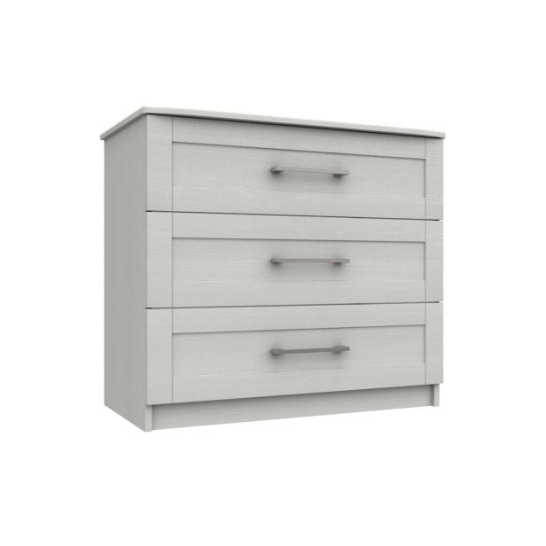 Casa Madrid 3 Drawer Chest, Grey