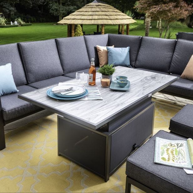 Hartman Vienna Garden Reclining Corner Set, Grey
