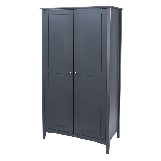 Casa Carla 2 Door Wardrobe, Midnight Blue