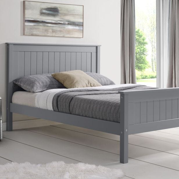 Casa Lily Bed Frame, King, Grey