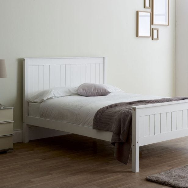 Casa Lily Bed Frame, Double, White