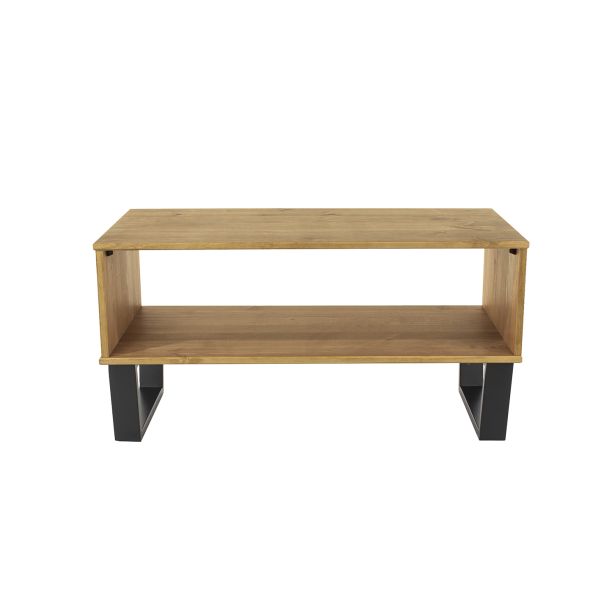 Casa Taylor Open Shelf Coffee Table, Antique Wax