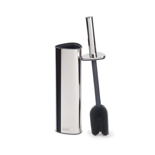 Joseph Joseph Flex 360 Luxe Toilet Brush, Stainless Steel