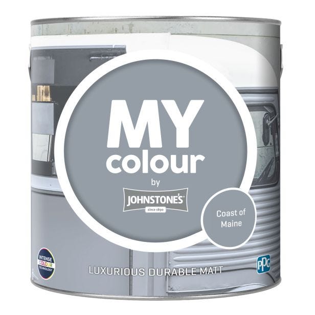 Johnstone's My Colour Durable Matt Emulsion, 2.5L, Coast Of Maine