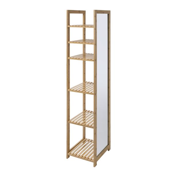 5five Bamboo Storage Unit with Mirror