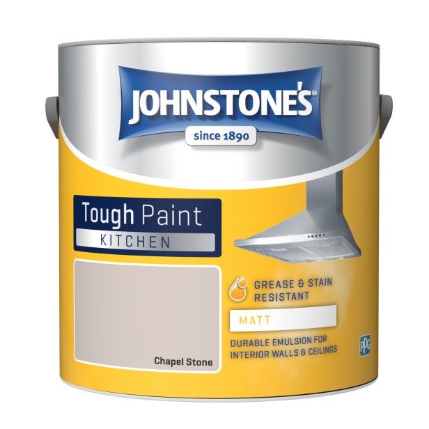 Johnstone's Kitchen Matt Tough Emulsion Paint, 2.5L, Chapel Stone