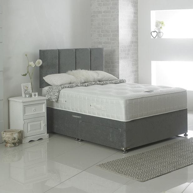 Casa Bogart 2 Drawer Divan Bed Set, Super King