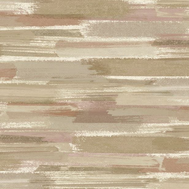 Holden Decor Brushmarks Wallpaper, Beige & Coral