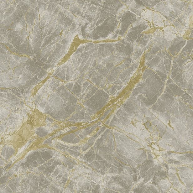 Holden Decor Portoro Marble Wallpaper, Grey & Gold