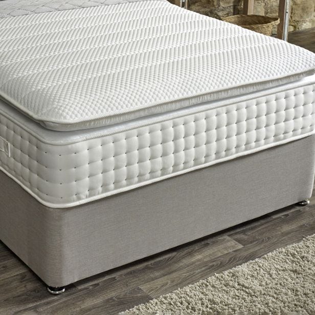 Casa Harmony Divan Bed Set with Floorstanding Headboard, Super King