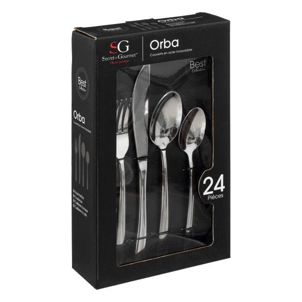 Secret De Gourmet Orba Cutlery Set, 24 Piece