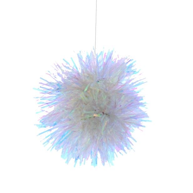 Festive Pom Pom Bauble, Iridescent