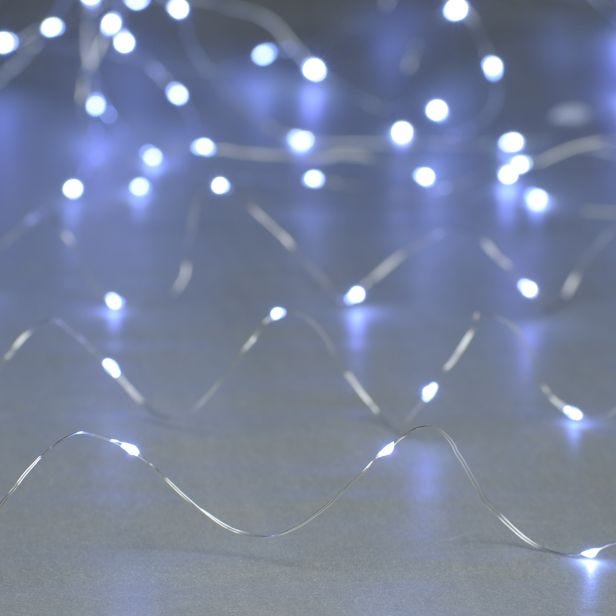 Festive 100 Multi-Function Dewdrop Lights, White