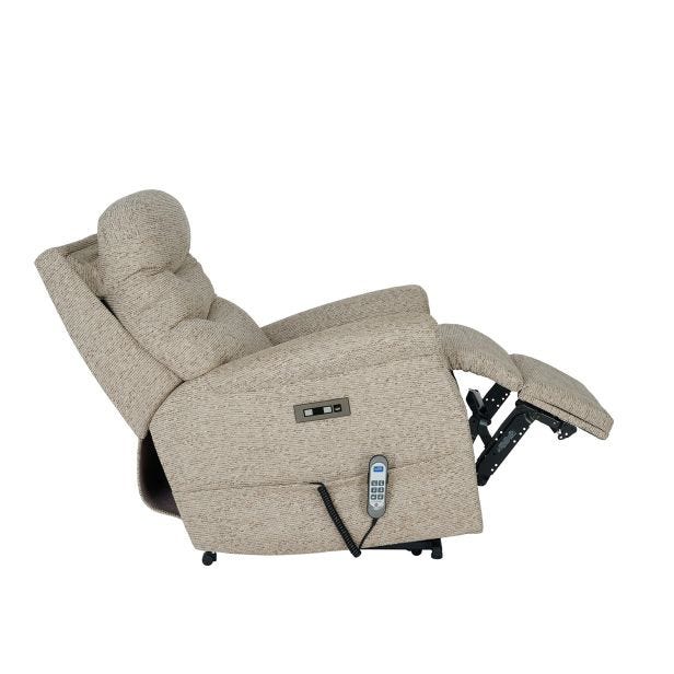 Celebrity Hollingwell Power Recliner Fabric Armchair, Elgin Biscuit