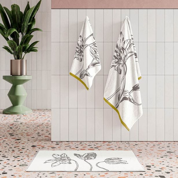 Ted Baker Tulip Hand Towel, Gold