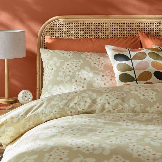 Orla Kiely Wisteria Standard Pillowcase Set, Taupe