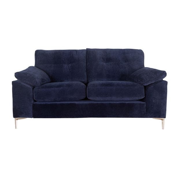 Casa Emma 2 Seater Fabric Sofa, Villa Navy