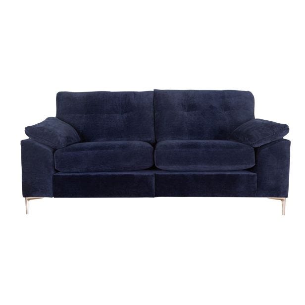 Casa Emma 3 Seater Fabric Motion Lounger Sofa, Villa Navy