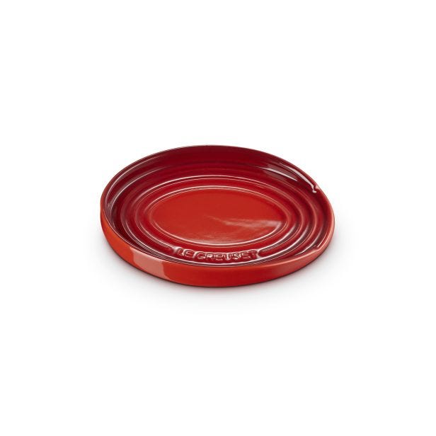Le Creuset Stoneware Oval Spoon Rest, Cerise