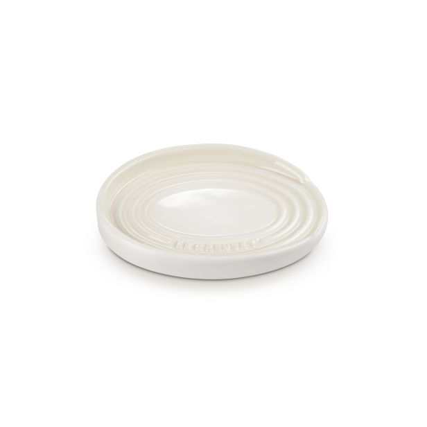 Le Creuset Stoneware Oval Spoon Rest, Meringue