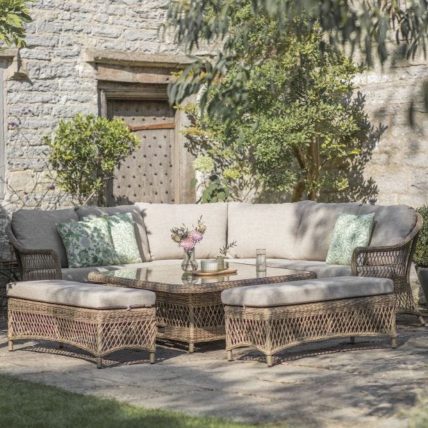 Bramblecrest RHS Rosemoor Garden Modular Corner Sofa Set