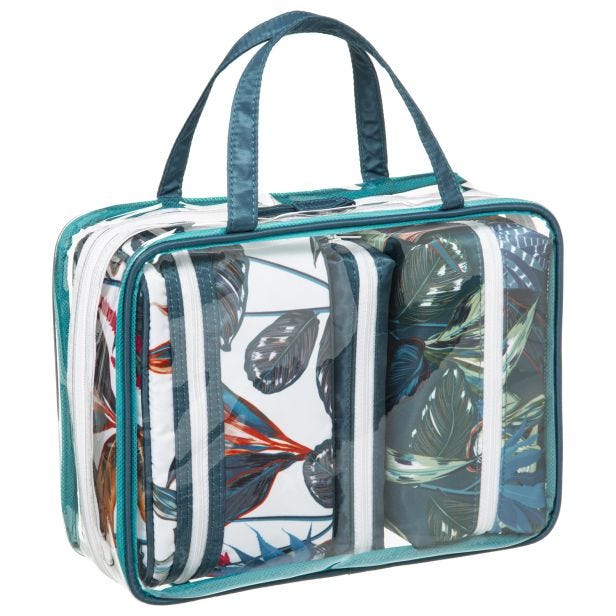 5five Tropical Toiletry Bags, Set of 3
