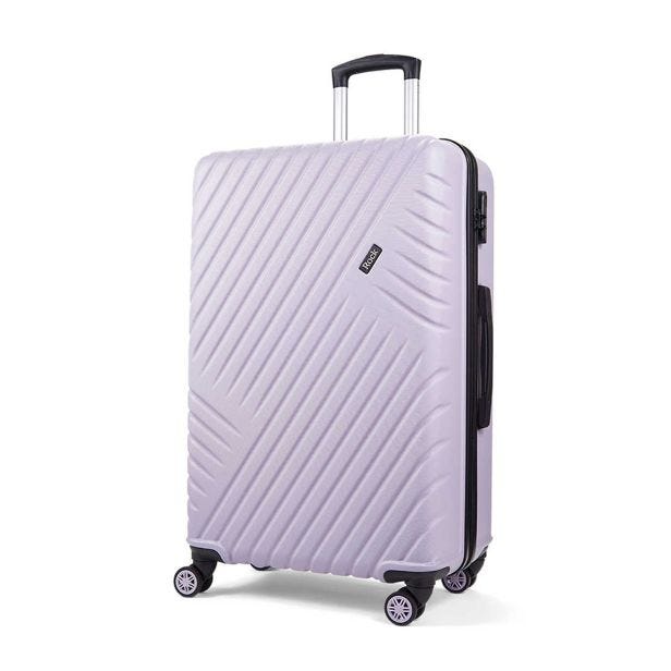 Rock Luggage Santiago Hardshell Suitcase, Large, Purple