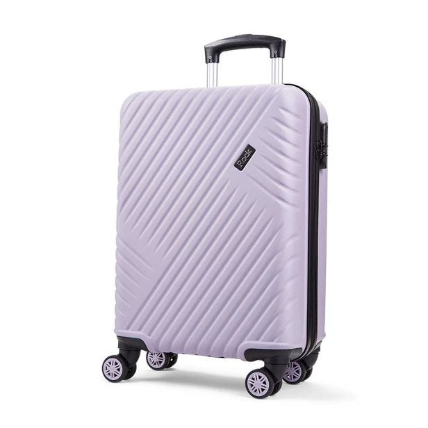 Rock Luggage Santiago Hardshell Cabin Suitcase, Small, Purple