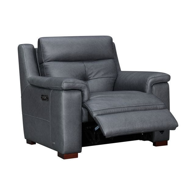 Casa Berlin Power Recliner Leather Armchair with Head Tilt