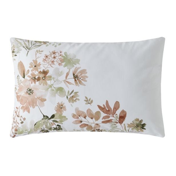 Laura Ashley Lewcombe Standard Pillowcase Pair, Terracotta