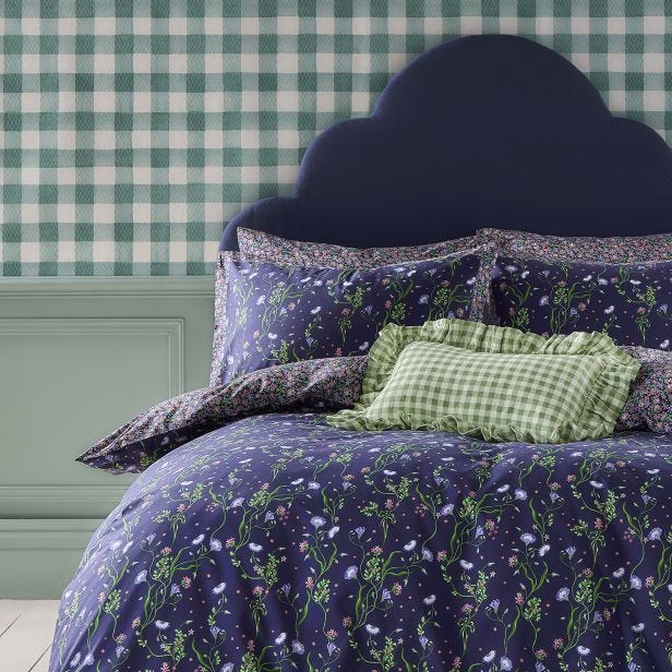 Cath Kidston Nightshade Duvet Set, King, Navy