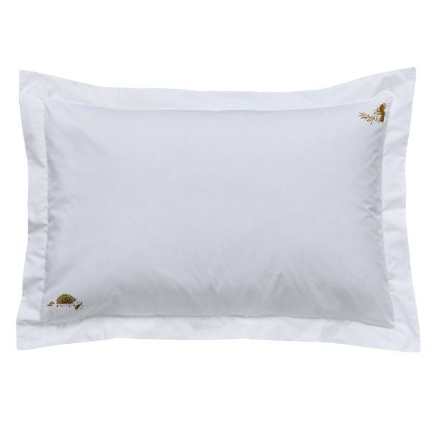 Sophie Allport Woodland Friends Oxford Pillowcase Pair, Off-white