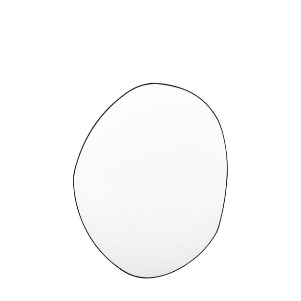 Gallery Caesars Free Form Mirror, 90x70cm, Black