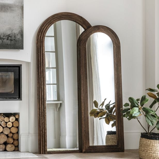 Gallery Hoxton Mirror, 180x80cm, Brown